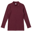 Kix Girls V Neck High Waist Maxi Dress With Tshirt Burgundy