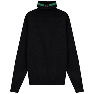 Kix Teens Logo Detail Turtleneck Black
