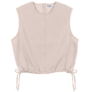 Kix Girls Cropped Side Ties Vest Pink
