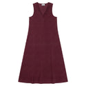 Kix Teens V Neck Maxi Dress Burgundy