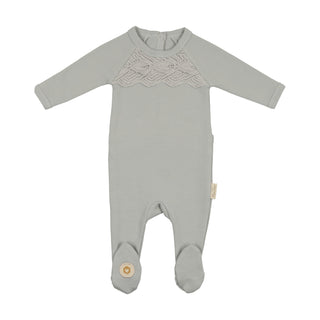 Mon Tresor Baby Look Of Lace Layette Pearl Blue