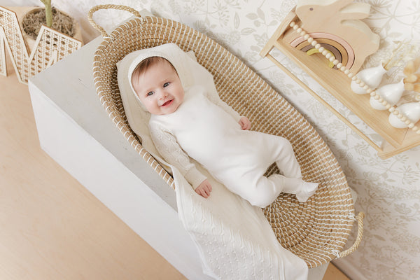 Mon Tresor Baby Luxe Texture Layette Set Ivory