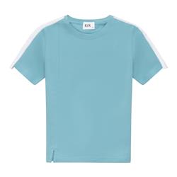 Kix Boys Printed Ribbon Detail T-Shirt Aqua