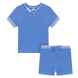 Kix Boys Printed Tennis Set Blue