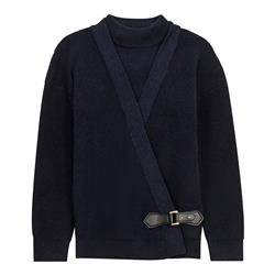 Mann Boys Wrap Sweater Blue/Black