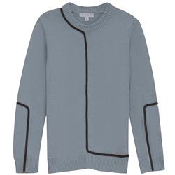 Mann Boys Contrast Detail Sweater Light Blue
