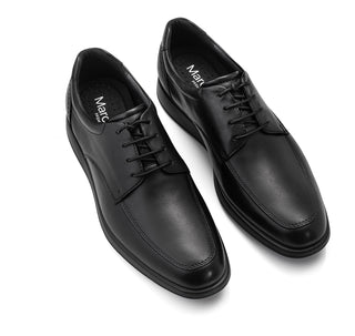 Marchée Flat sole lace mans Black Shoe
