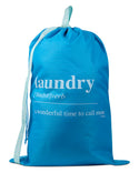 Memoi Time To Call Mom Laundry Bag Blue