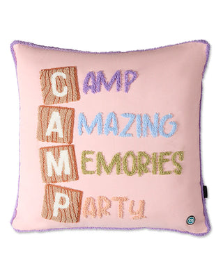 MeMoi Camp Party Autograph Pillow Peach
