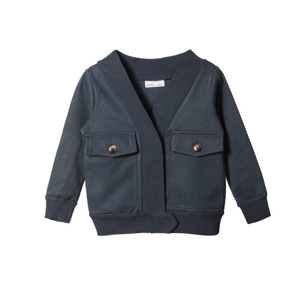 Dinky Boys Blue Sweater With 2 Pockets And Ribbed Ending