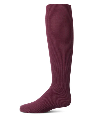 Buy plum MeMoi Girls Ribbed Supreme Cotton Non Pilling Tights