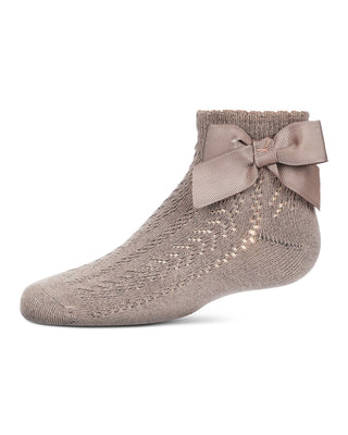 Buy taupe MeMoi Openwork Bow Anklet