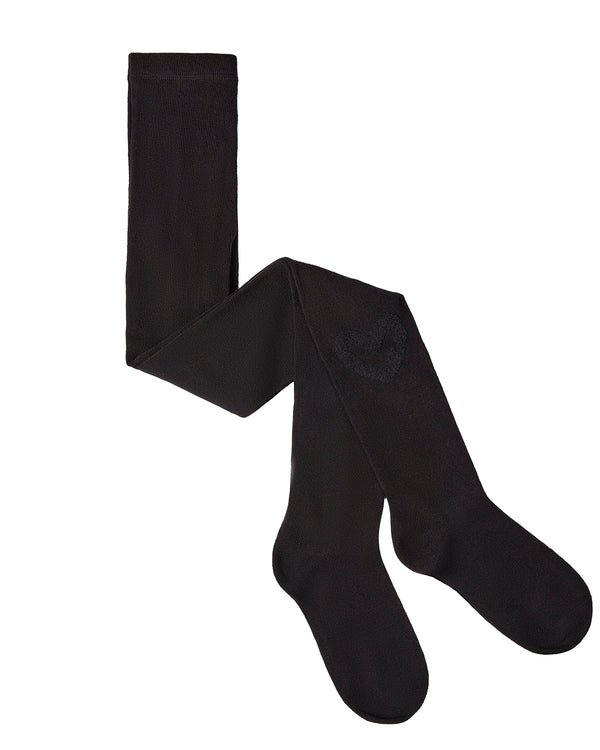 MeMoi Girls Terry Heart Cotton Tights