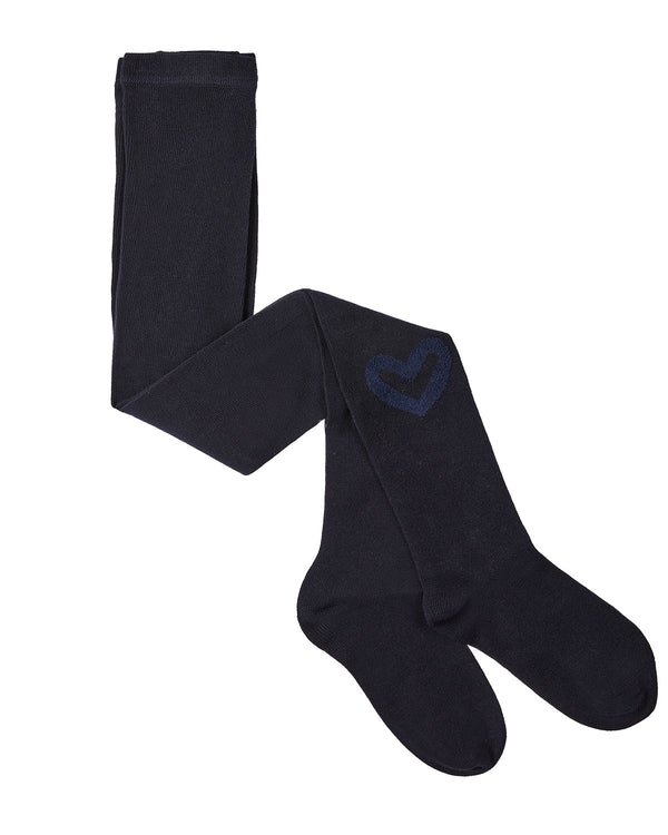 MeMoi Girls Terry Heart Cotton Tights
