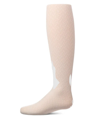 Memoi Girls Zig Zag Nylon Tights