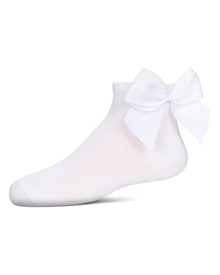 Buy white MeMoi Bow Back Anklet Socks