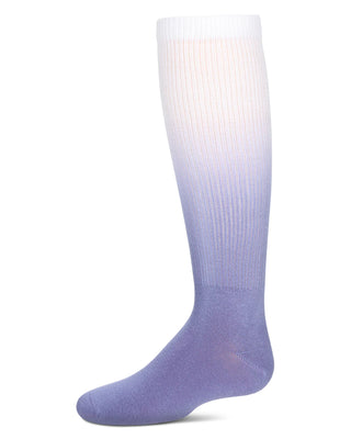 MeMoi Dip Dye Knee High Socks Blue
