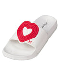 Memoi 3D Heart Slide White-Red