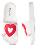 Memoi 3D Heart Slide White-Red