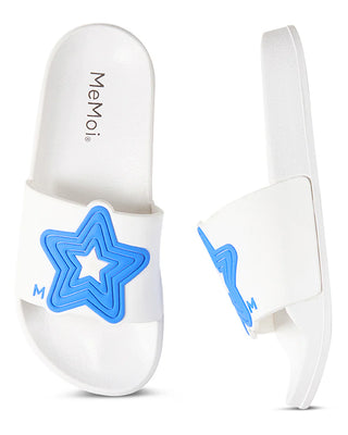 Memoi 3D Star Slide White-Blue