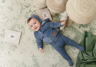 Mon Tresor Baby MT Hoodie Ensemble Midnight Blue
