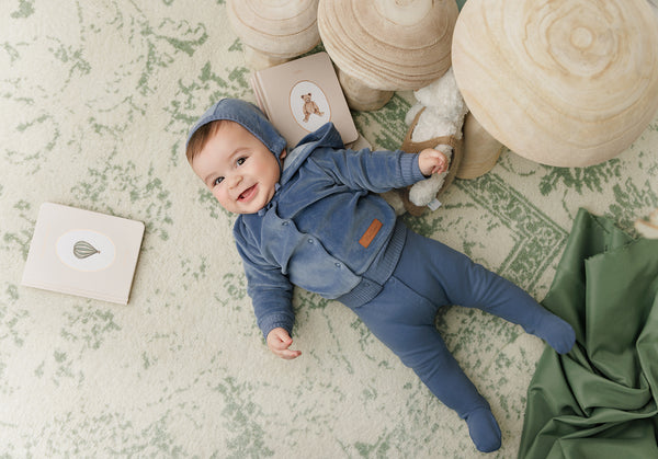 Mon Tresor Baby MT Hoodie Ensemble Midnight Blue