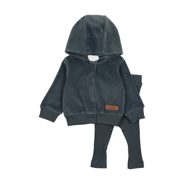 Mon Tresor Baby MT Hoodie Ensemble Midnight Blue