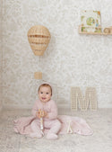 Mon Tresor Baby Mock-Cardigan Layette Set Light Rose