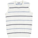 Blumint Boys Striped Design Ribbed Vest White/Navy