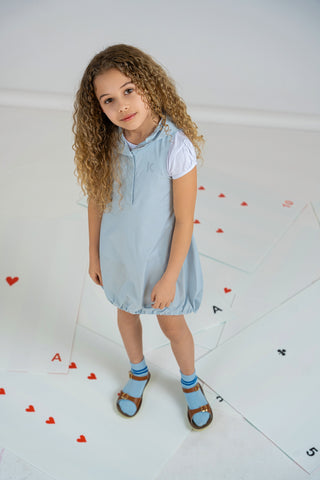 Kix Girls Hooded Bubble Jumper Blue