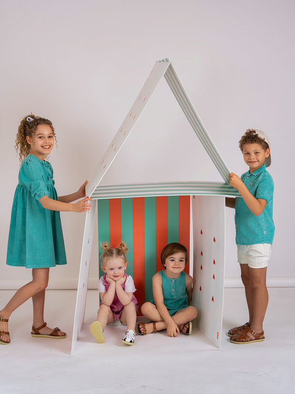 Kix Baby Girl Pink Denim Romper