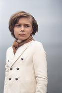 Mann Boys Knit Cabled Ponte Blazer Cream