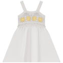 Mini P Girls Combination Jumper White