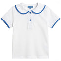 Pompomme Boys Contrast Edge Set White/Blue