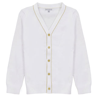 Blumint Boys Piping Detail Cardigan Moss