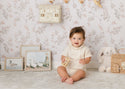 Mon Tresor Baby Ruffled Delight Ensemble Taupe