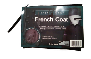 French Coat Mens Raincoat HAT ONLY