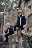 Blumint Boys Braided Cardigan Black/Cream