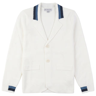 Blumint Boys Knit Blazer White