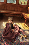 Dinky Girls Sleeveless Robe Burgundy