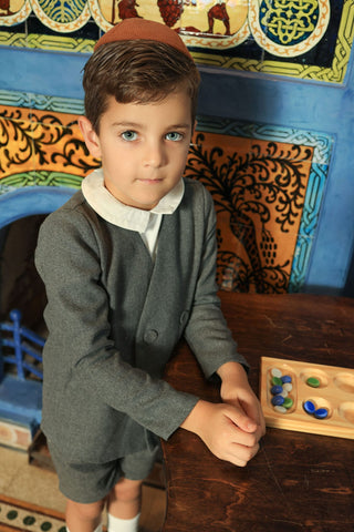 Dinky Boys Blazer With Two Buttons Grey