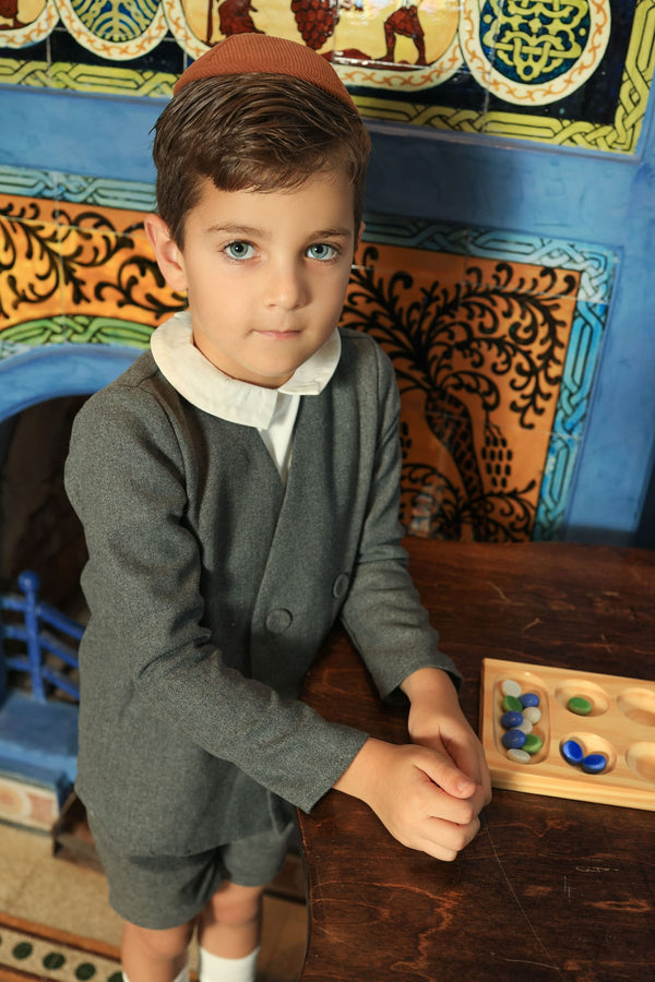 Dinky Boys Blazer With Two Buttons Grey