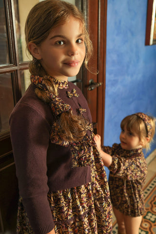 Dinky Girls Flowered Dress Multi