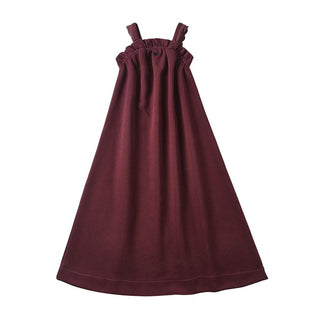 Dinky Girls Sleeveless Robe Burgundy