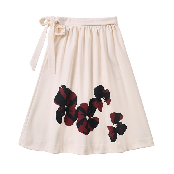 Dinky Girls Teens Cream Skirt With Flowers