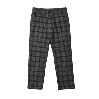 Dinky Boys Checked Pants Grey