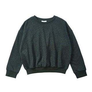 Dinky Girls Hearts Sweatshirt Green/Blue
