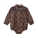 Dinky Baby Long Sleeve Flowered Romper Multi