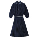 Dinky Girls Teens Taffeta 2Pc Navy