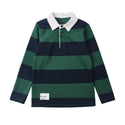 Dinky Boys Striped Polo Green/Blue